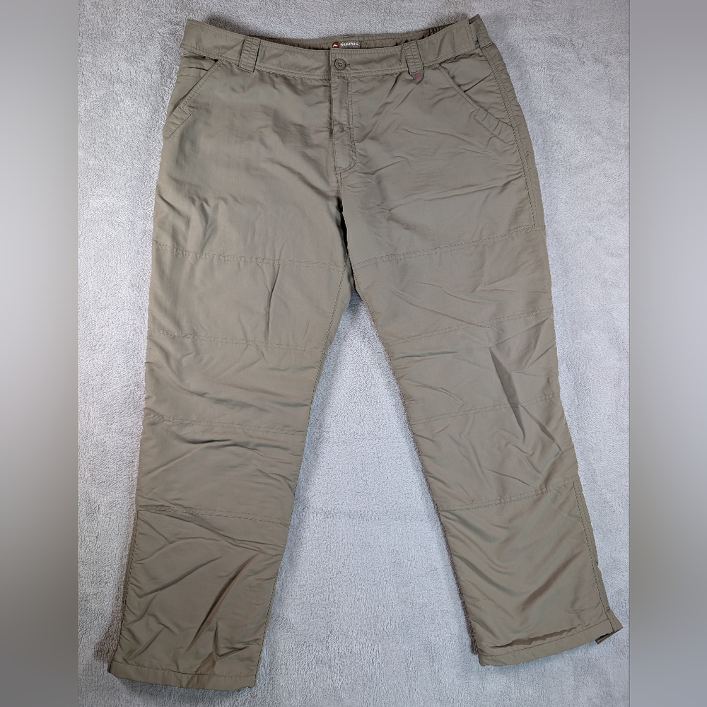 Simms Cold Weather Lined Guide Series Pants Mens XXL Tan Fishing Outdoor Camping